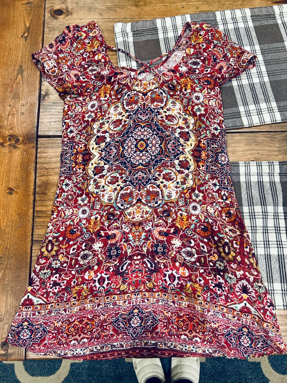 Exhilaration Boho Floral Print Women’s Dress